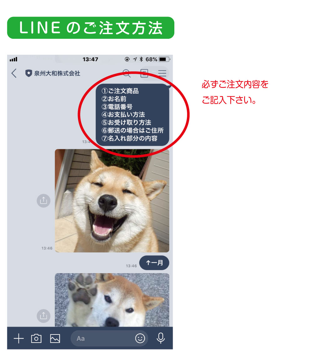 注文方法